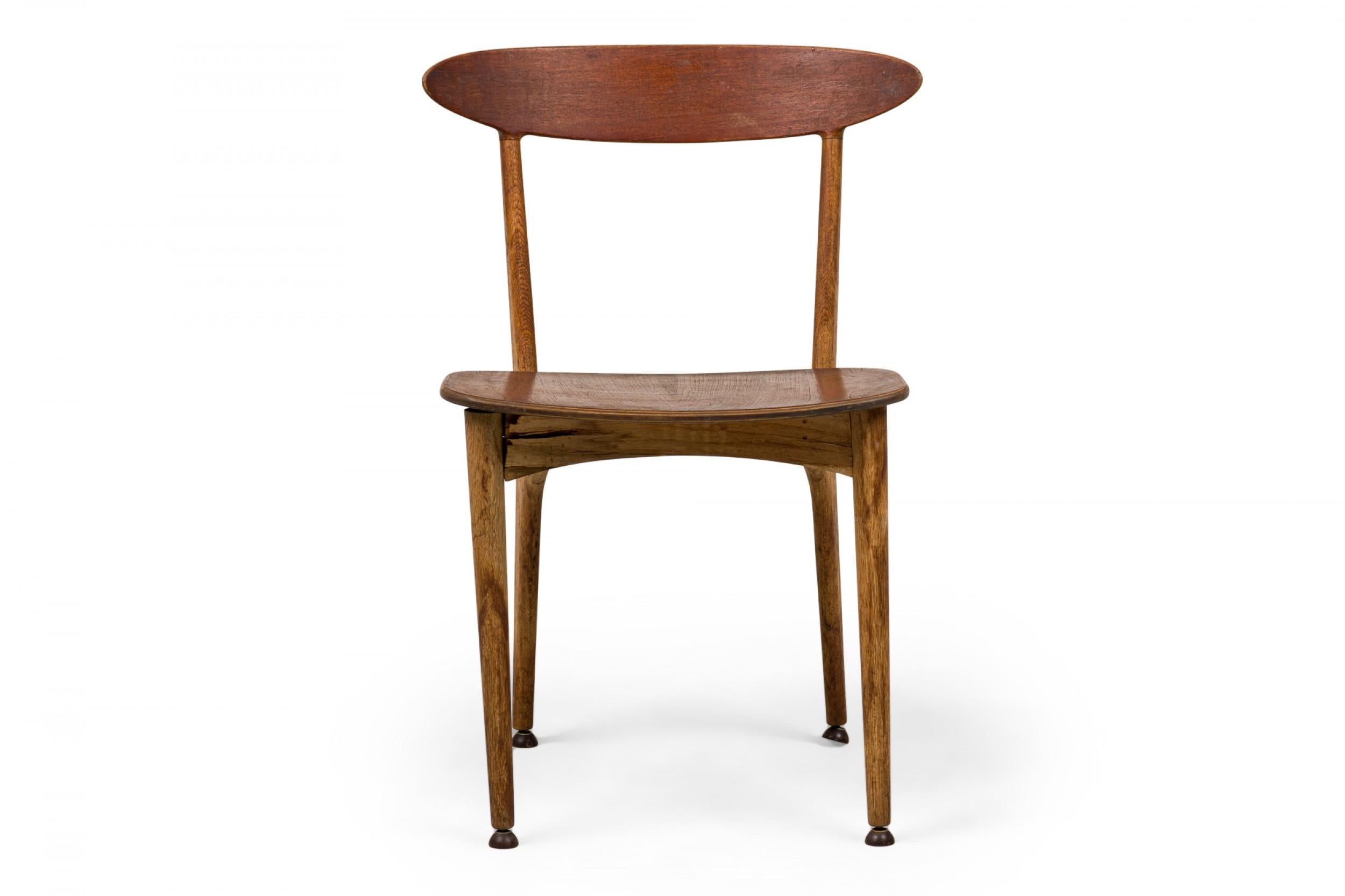 Arne Hovmand-Olsen Mid-Century Danish Wooden Dining Chair For Sale 1