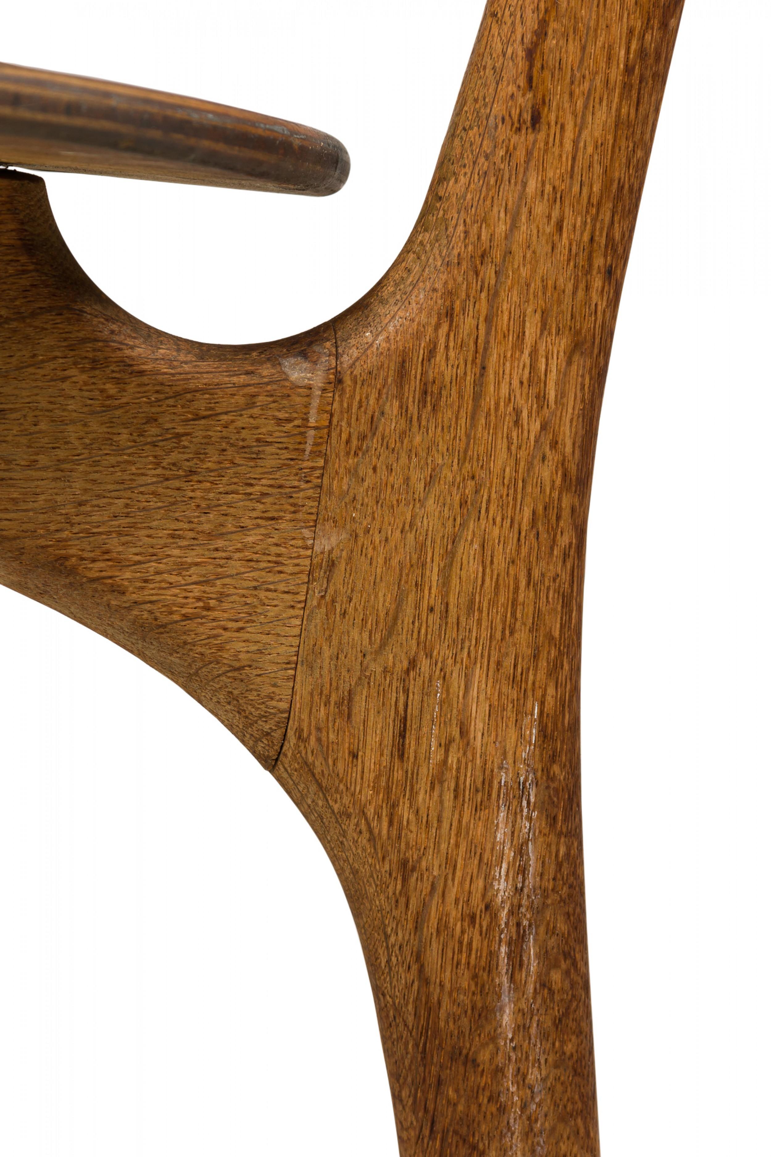 Arne Hovmand-Olsen Mid-Century Danish Wooden Dining Chair For Sale 3