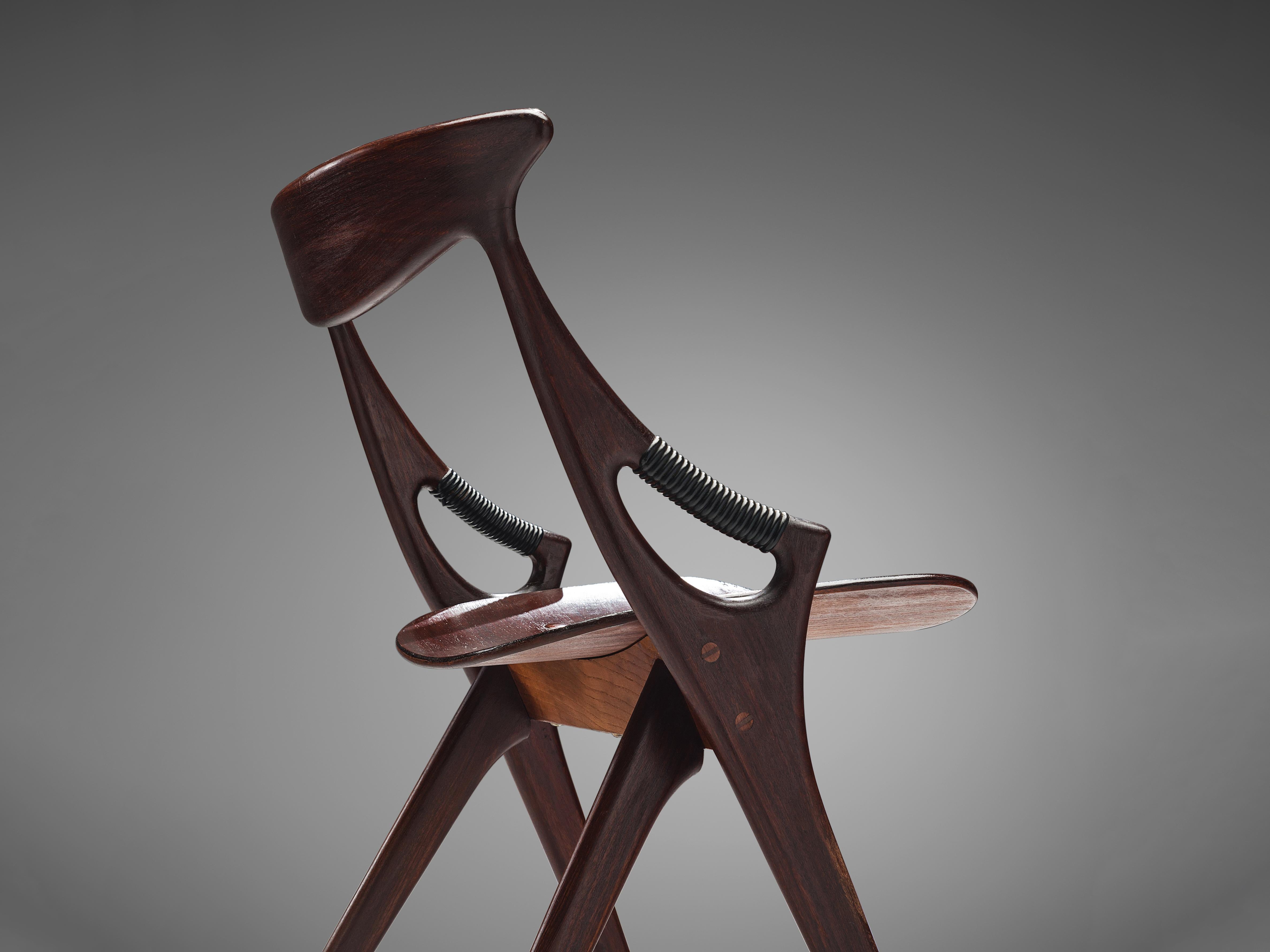 Danish Arne Hovmand-Olsen Mogens Kold Dining Chair in Teak For Sale