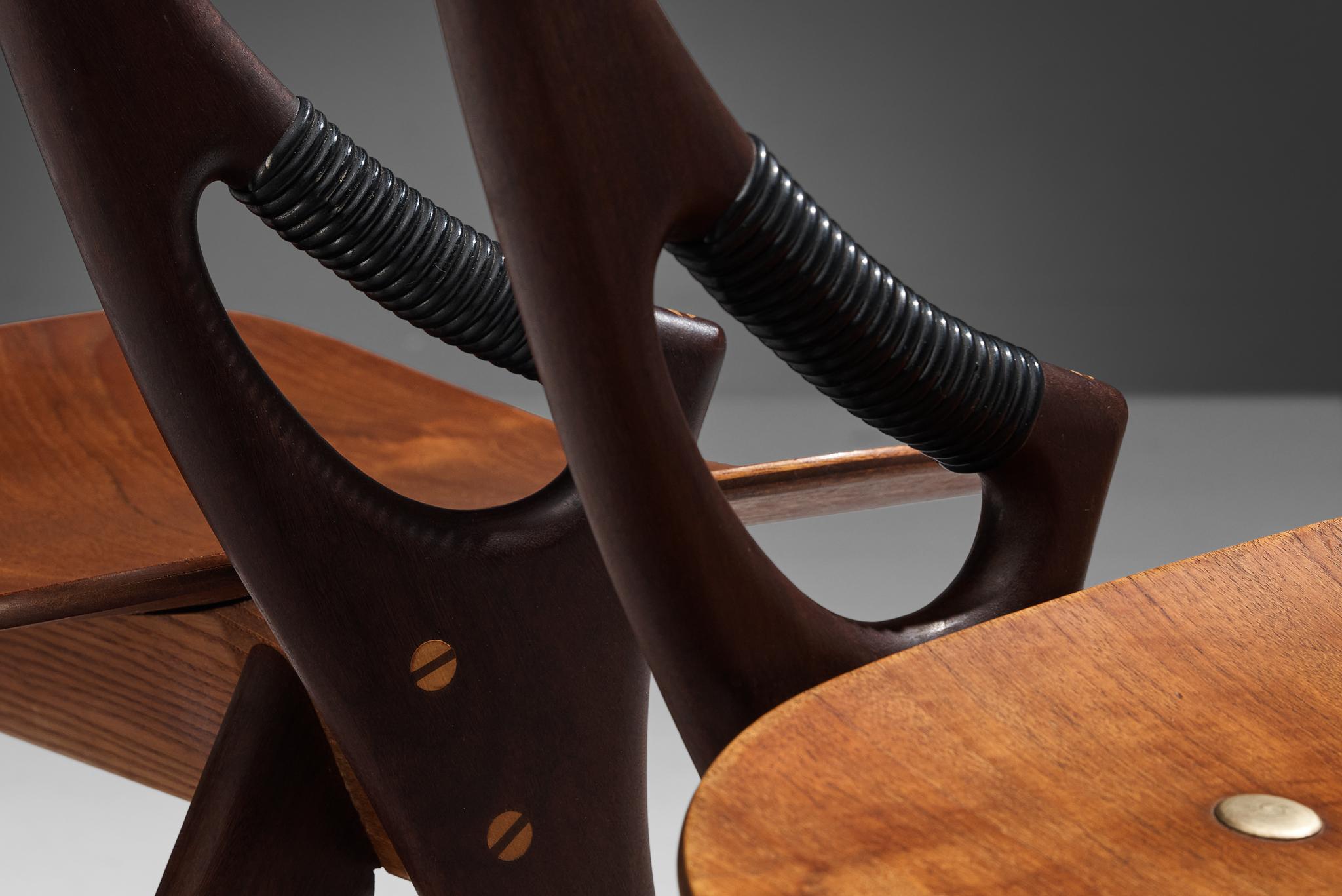 Scandinavian Modern Arne Hovmand-Olsen Pair of Dining Chairs in Teak For Sale