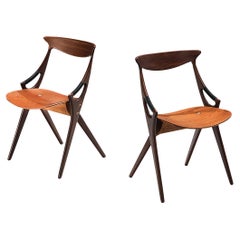 Arne Hovmand-Olsen Pair of Dining Chairs in Teak 