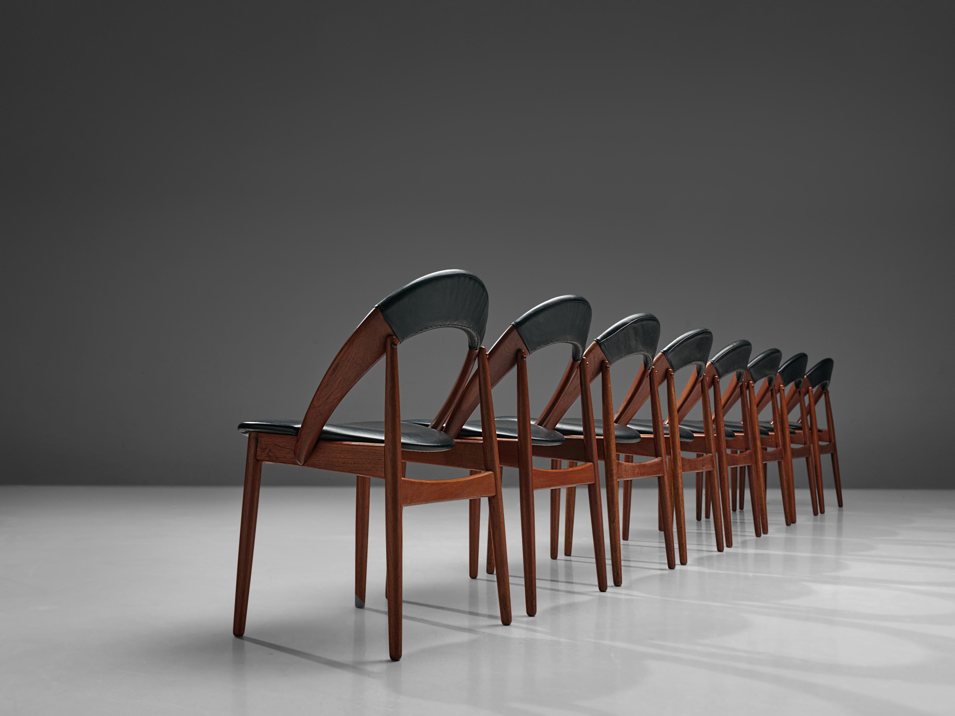 Mid-Century Modern Arne Hovmand-Olsen Rare Set of Dining Chairs