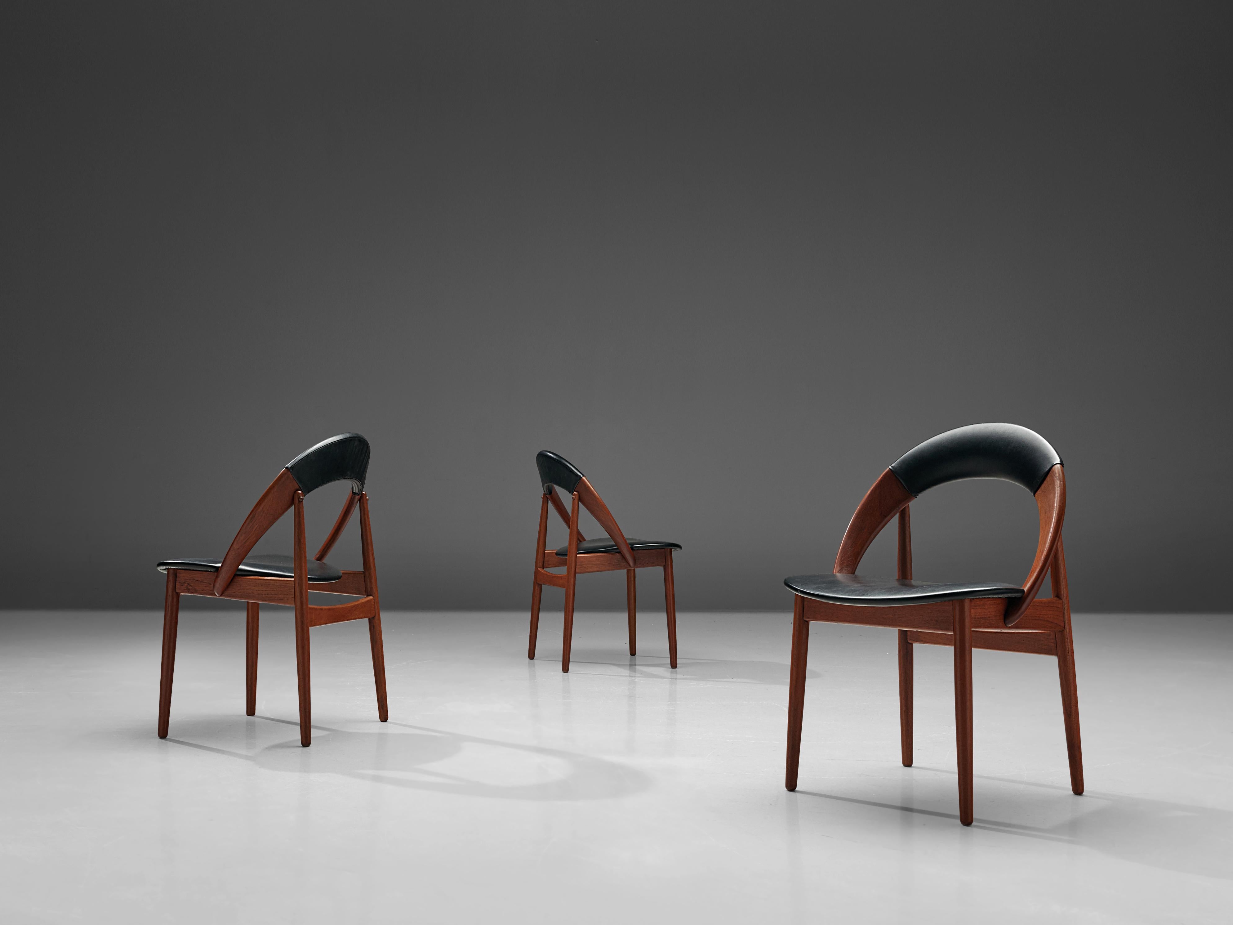 Danish Arne Hovmand-Olsen Rare Set of Dining Chairs