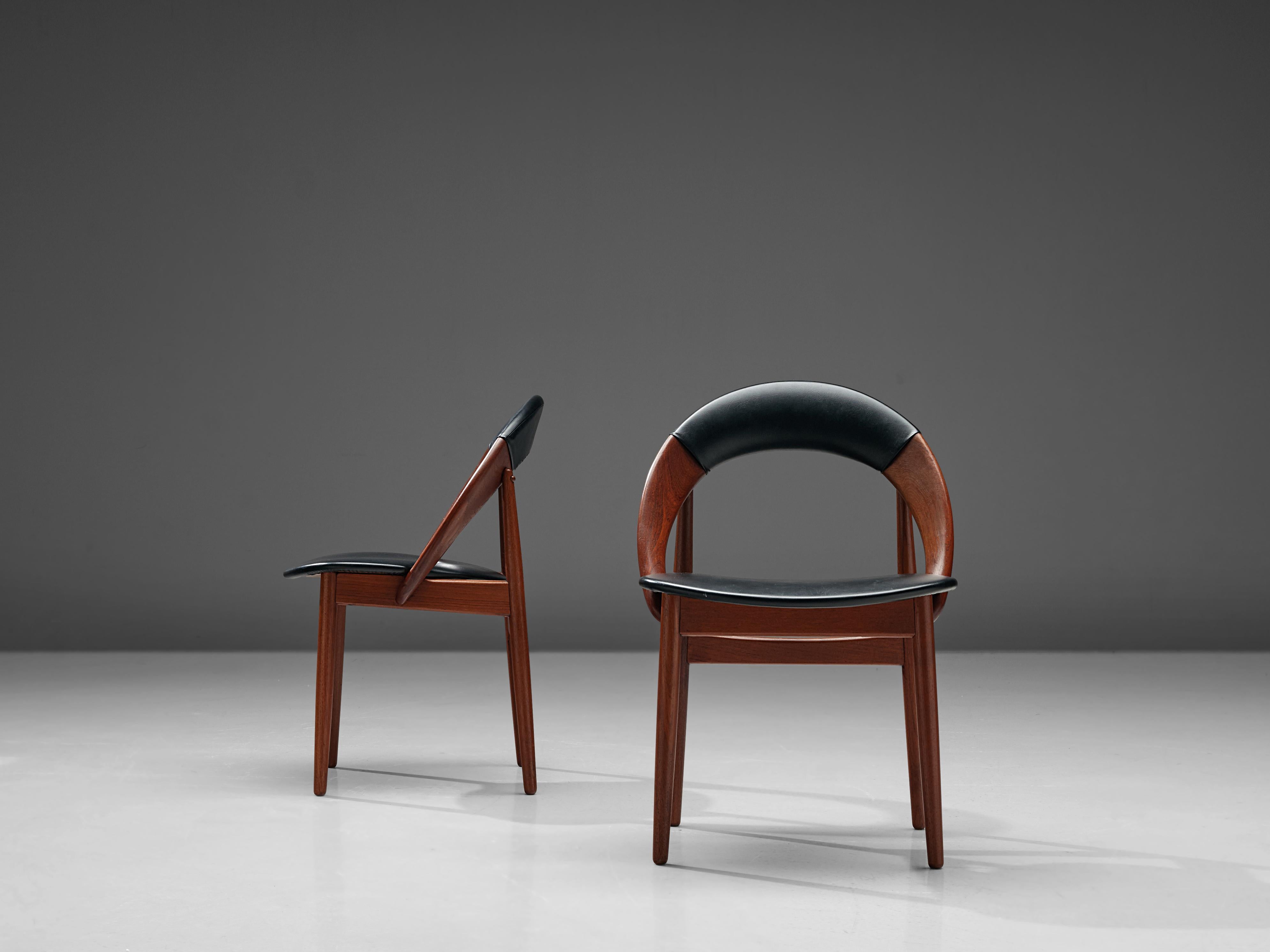 20th Century Arne Hovmand-Olsen Rare Set of Dining Chairs