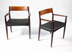 Set di sedie da pranzo in palissandro di Arne Hovmand-Olsen per Mogens Kold, Danimarca, anni '50