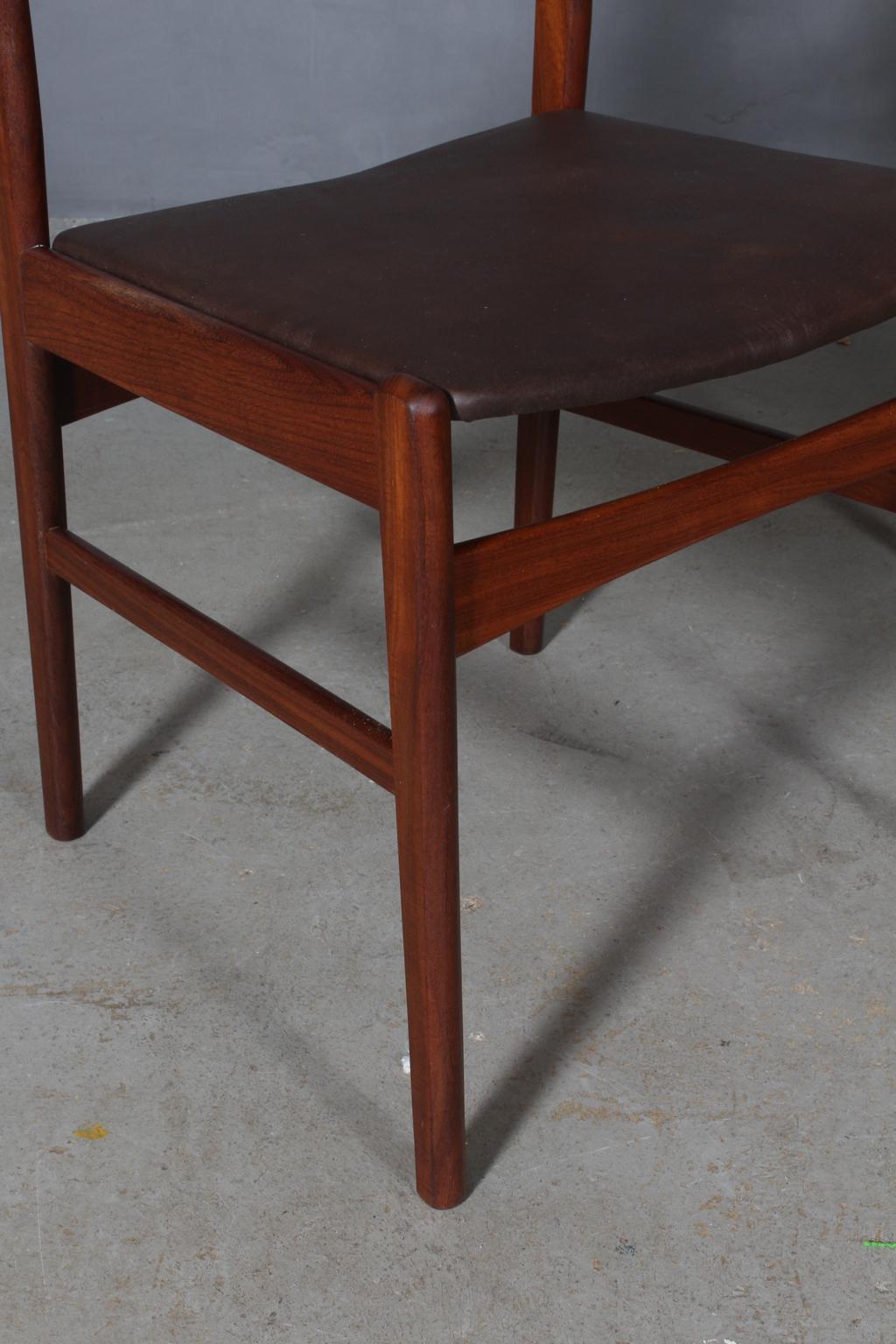 Mid-20th Century Arne Hovmand Olsen Set Four Dining Chairs For Sale