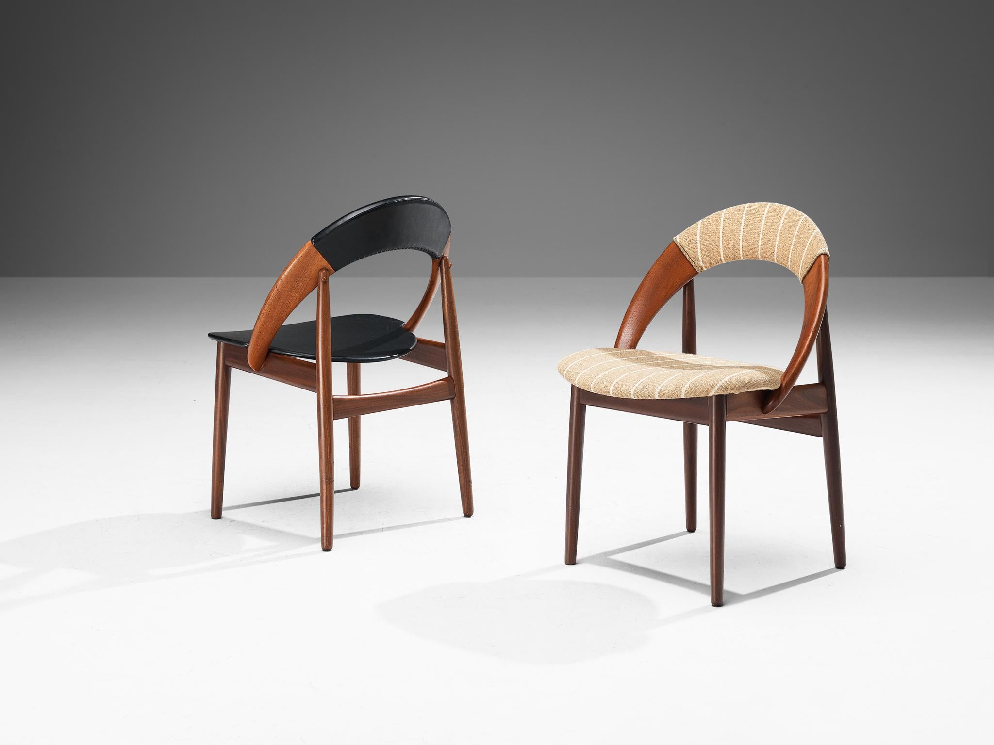 Danish Arne Hovmand-Olsen Set of Eight Dining Chairs in Teak 