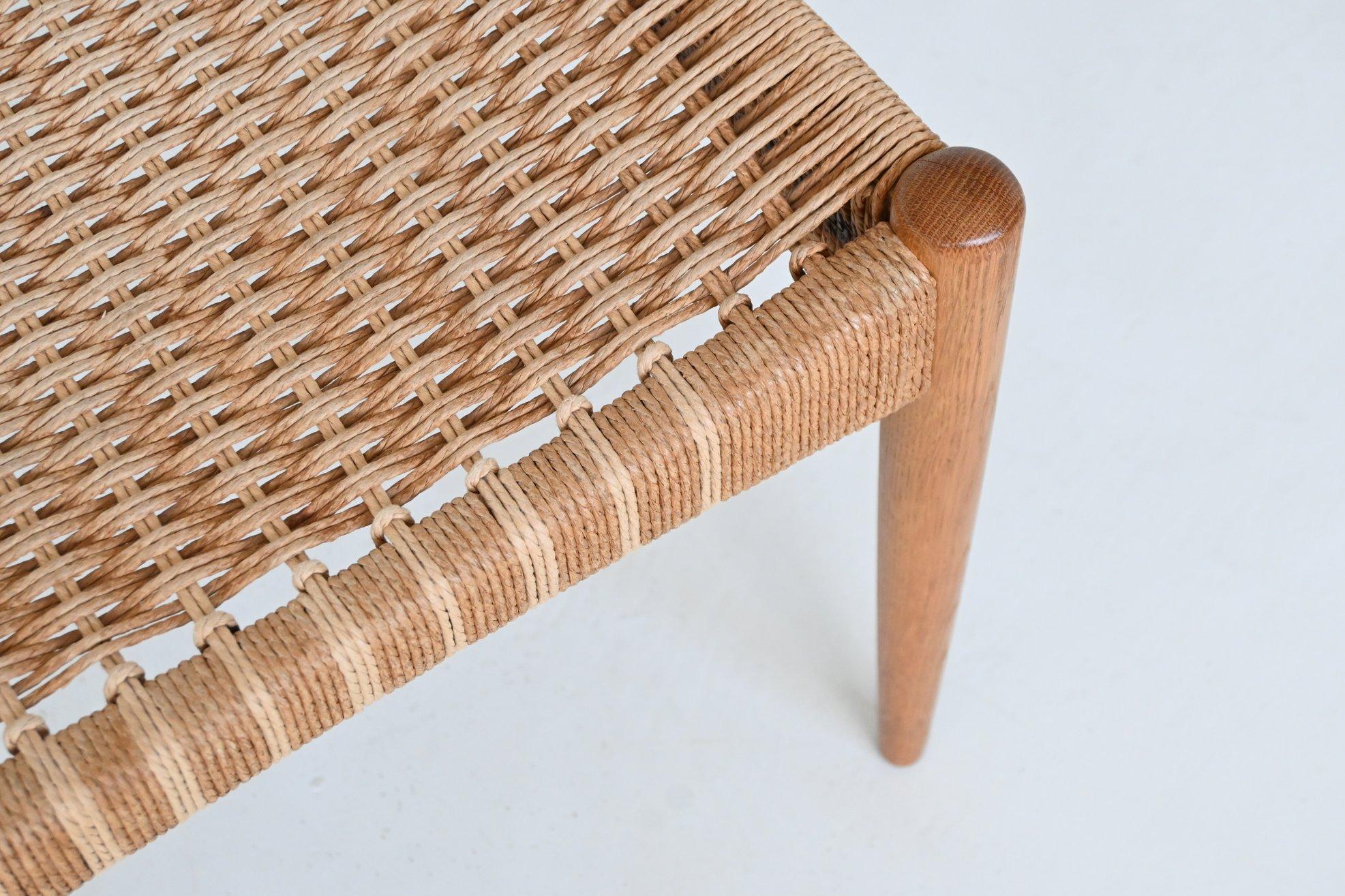 Arne Hovmand-Olsen set de six chaises de salle à manger en chêne Mogens Kold Danemark 1960 en vente 11