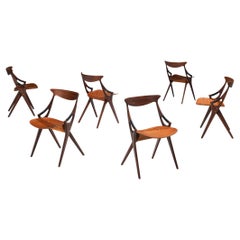 Arne Hovmand-Olsen Set of Six Dining Chairs in Teak