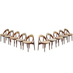 Arne Hovmand-Olsen Set of Ten Dining Chairs in Teak