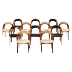Arne Hovmand-Olsen Set of Twelve Dining Chairs in Teak