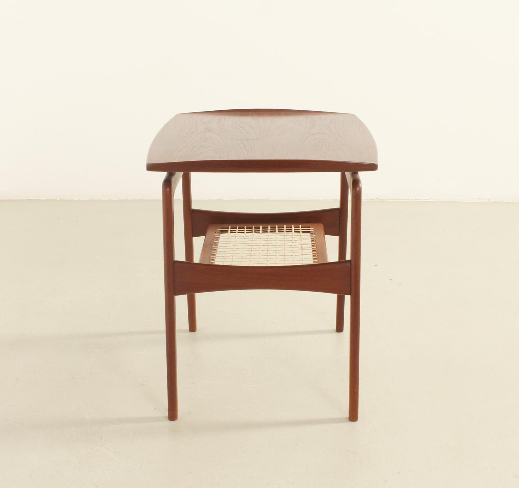 Cane Arne Hovmand-Olsen Side Table for Mogens Kold, Denmark For Sale