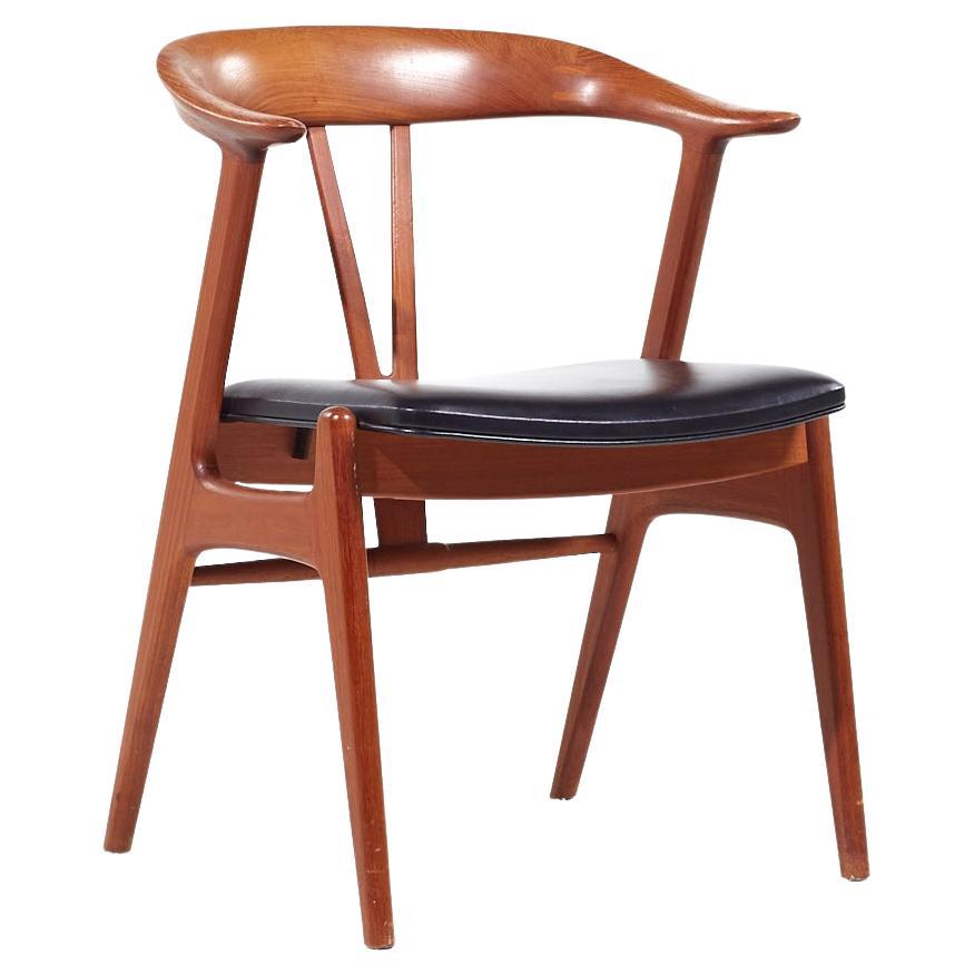 Arne Hovmand Olsen Style Mid Century Danish Teak Chair For Sale
