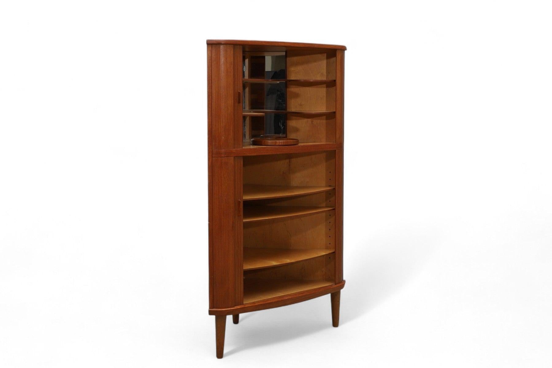 Danese Mobile ad angolo Arne Hovmand-Olsen in teak in vendita