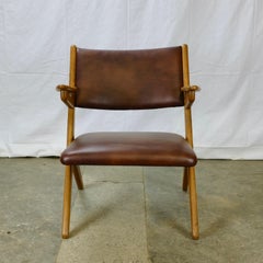 Arne Hovmand Olsen Teak and Oak Armchair by Komfort