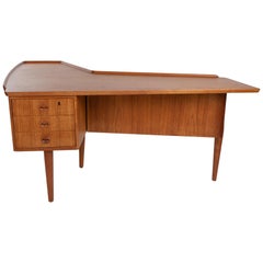 Arne Hovmand-Olsen Teak Boomerang Desk