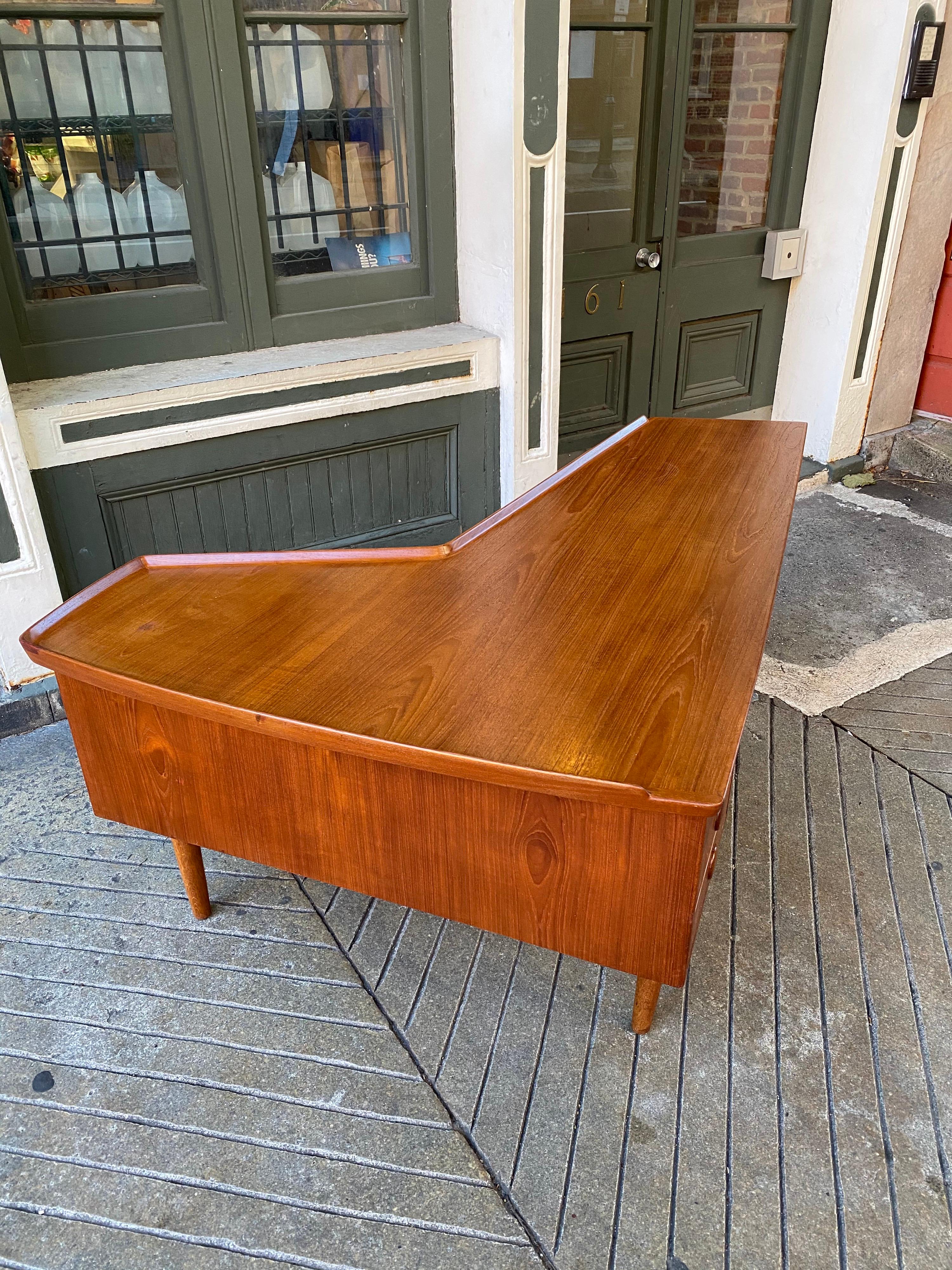 arne huvman wooden writers desk