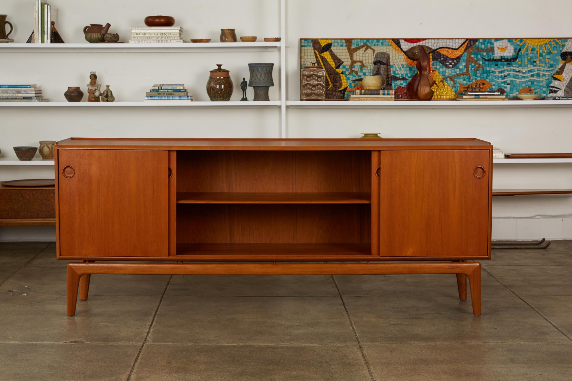 Oiled Arne Hovmand Olsen Teak Credenza