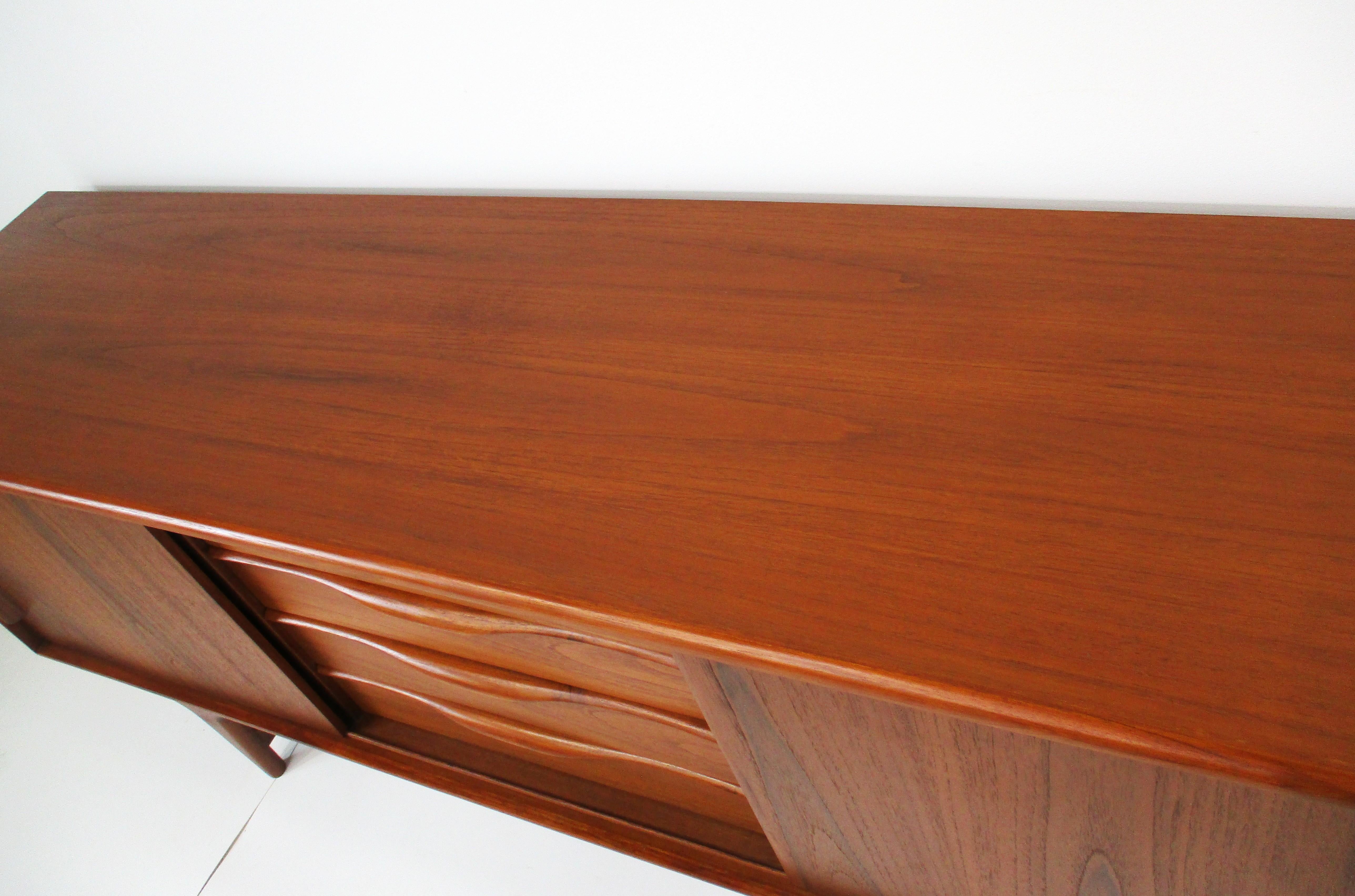 Arne Hovmand - Olsen Teak Credenza  / Server Denmark For Sale 5