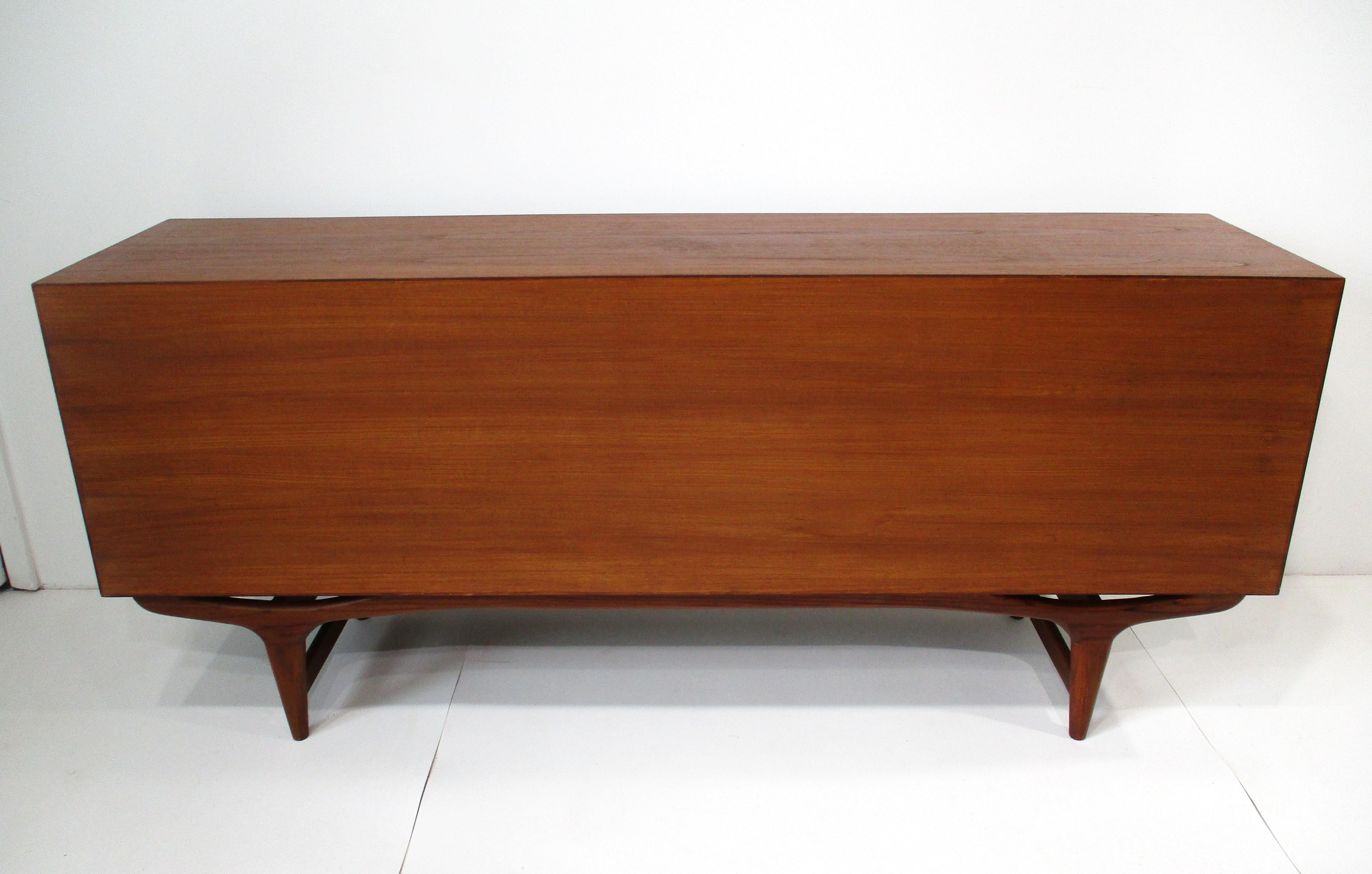 Arne Hovmand - Olsen Teak Credenza  / Server Denmark For Sale 8