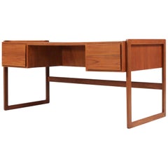 Arne Hovmand-Olsen Teak Executive Desk for Mogens Kold