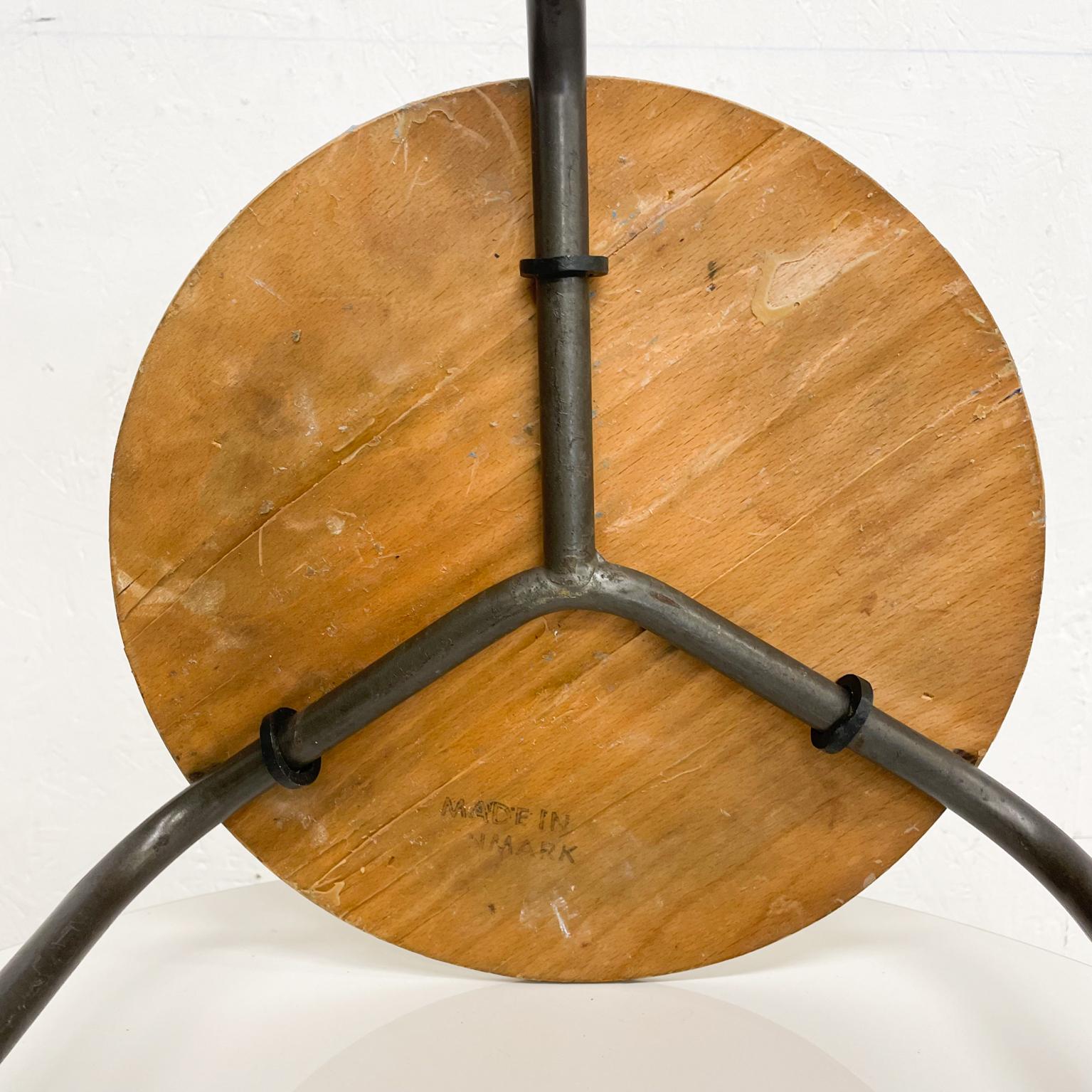 Arne Jacobsen 1955 Dot Stacking Stool Bentwood Three Leg Design Vintage Modern 2