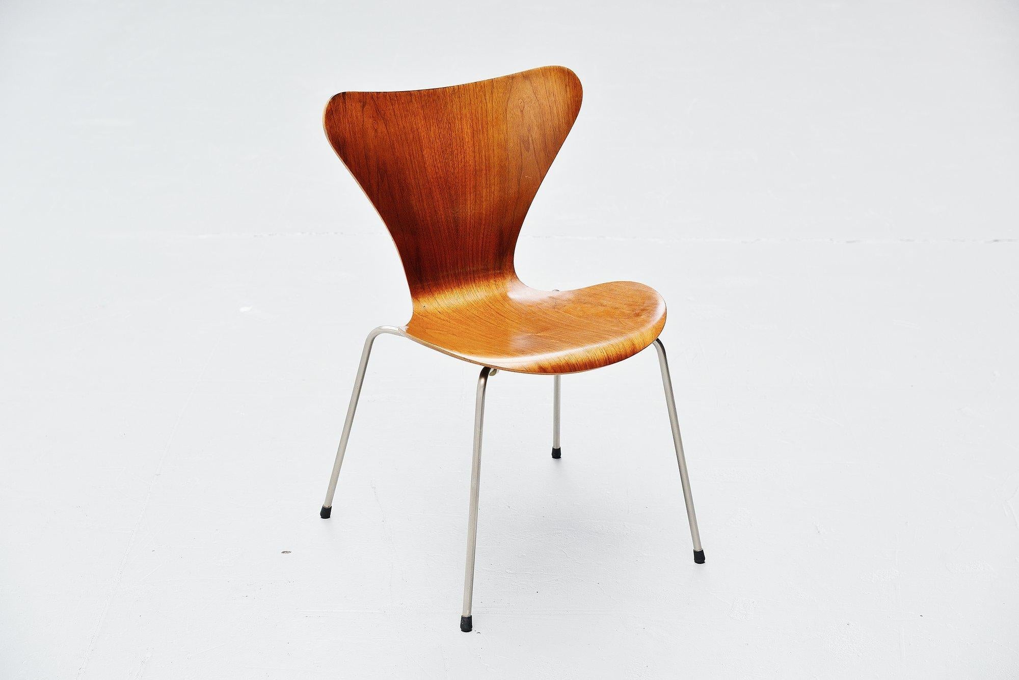 Danish Arne Jacobsen 3107 Butterfly Chair Fritz Hansen, 1955