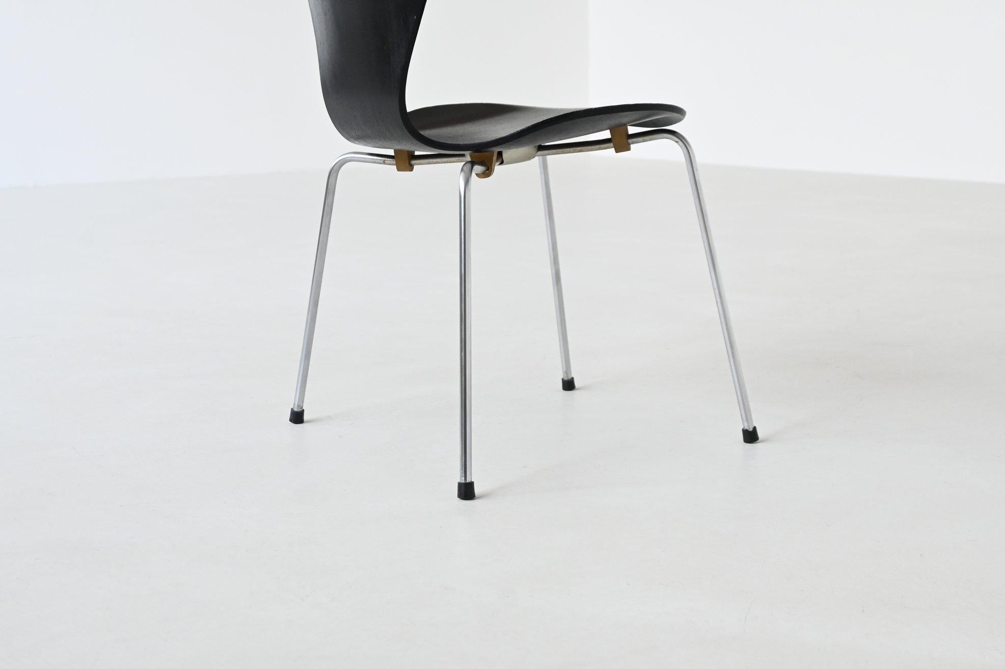 Arne Jacobsen 3107 'Butterfly' Esszimmerstühle Fritz Hansen Dänemark 1967 im Angebot 10