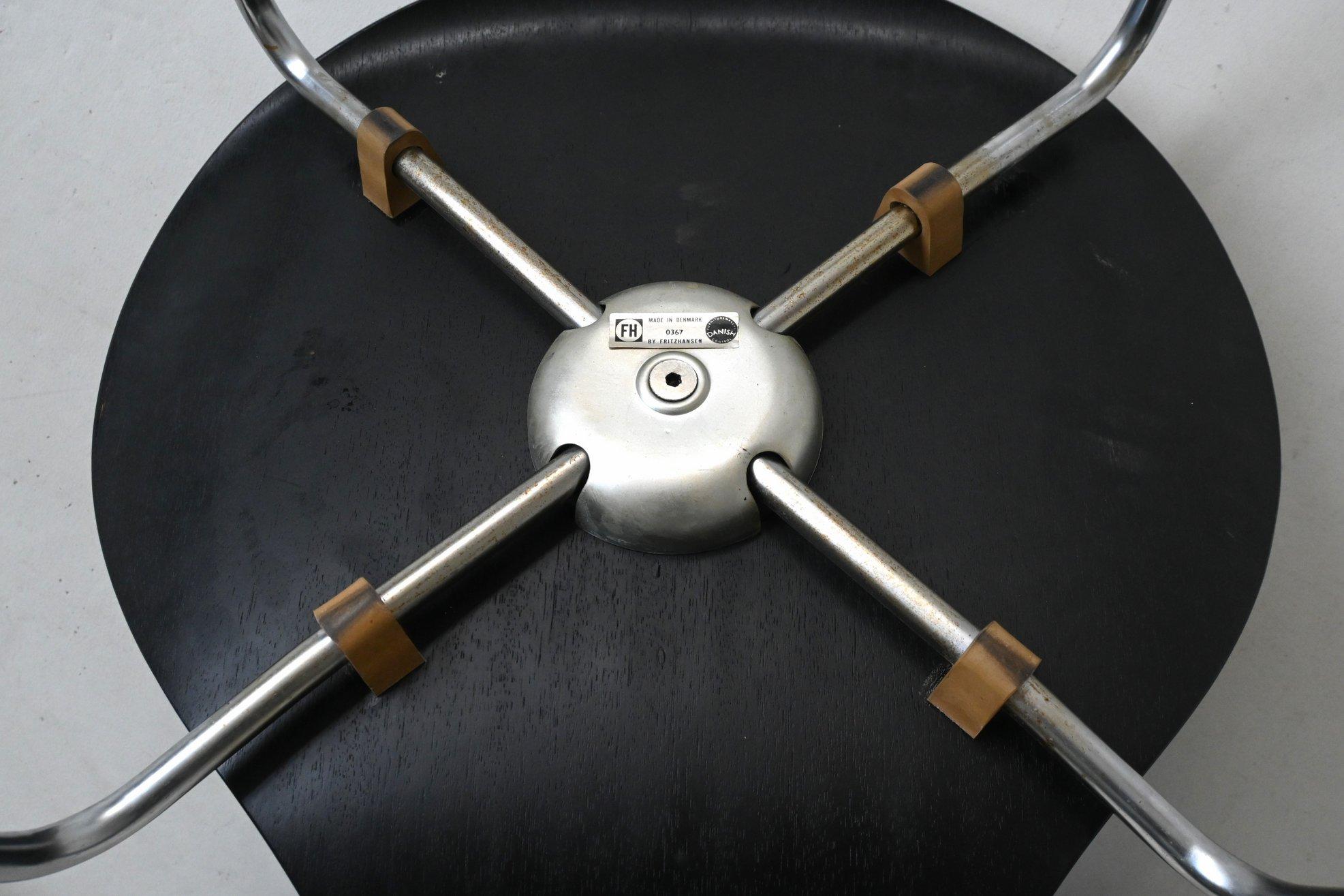 Arne Jacobsen 3107 'Butterfly' Esszimmerstühle Fritz Hansen Dänemark 1967 im Angebot 13