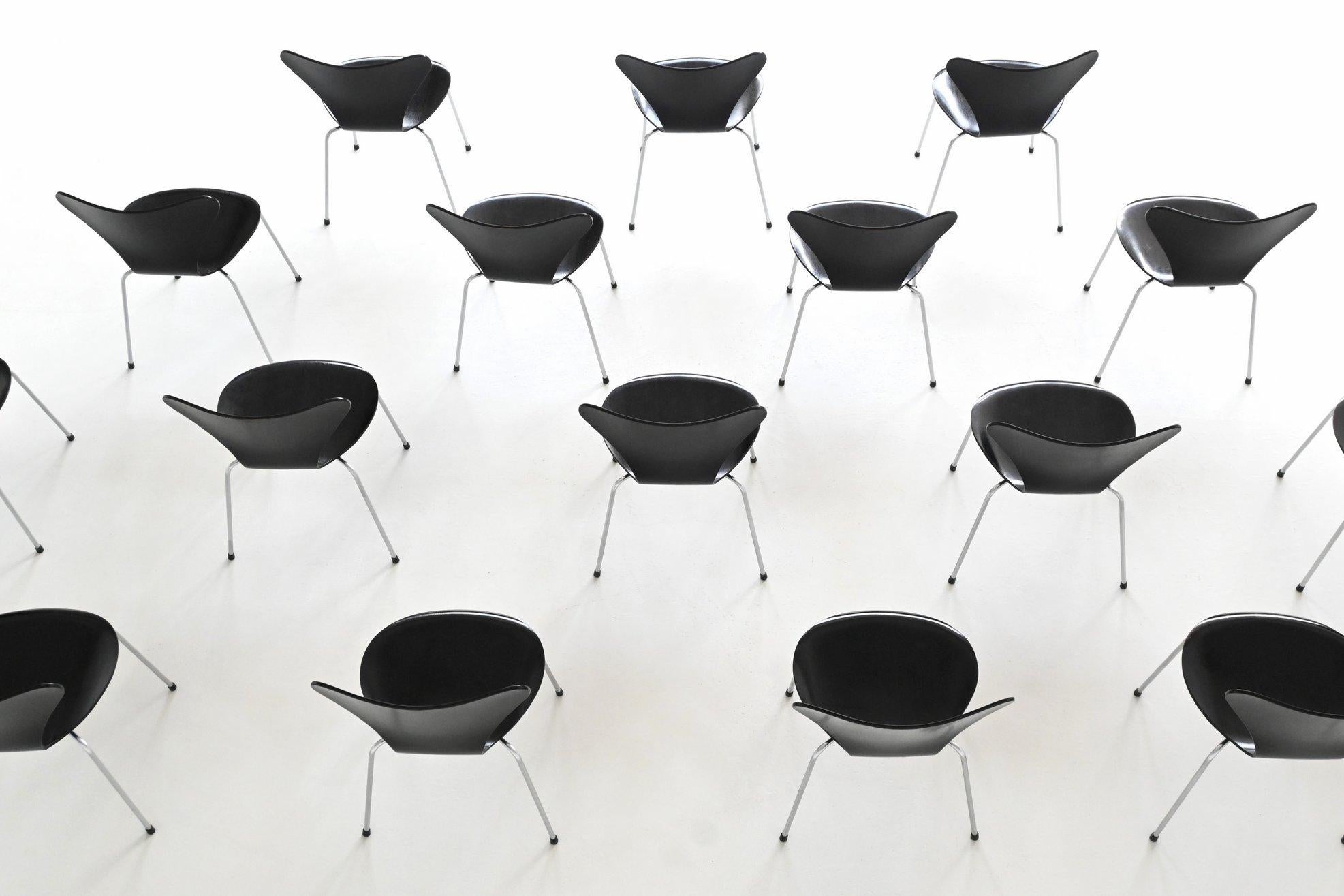 Arne Jacobsen 3107 'Butterfly' Esszimmerstühle Fritz Hansen Dänemark 1967 im Angebot 2
