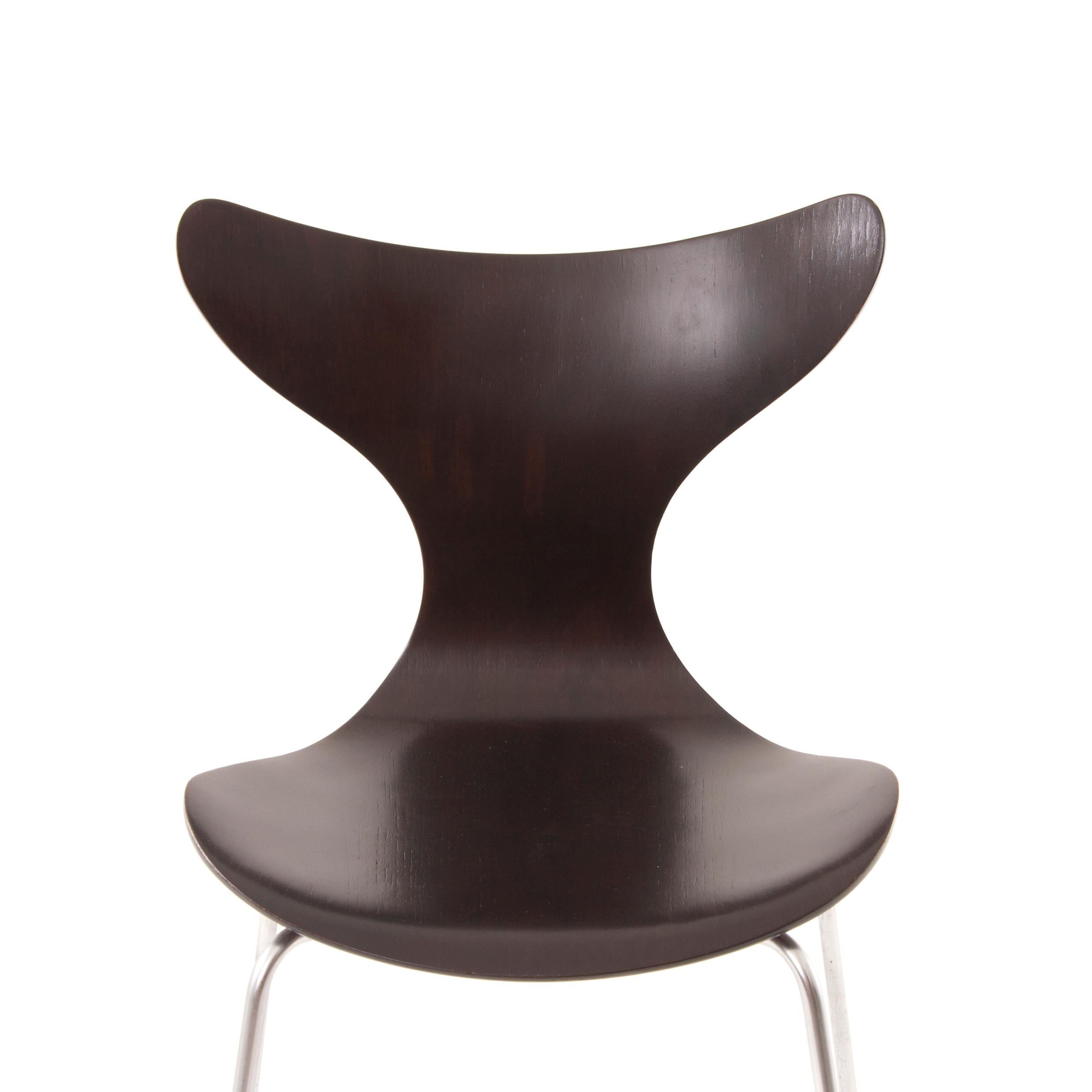 Mid-Century Modern Arne Jacobsen 3108 the Lily Seagull Chair, Fritz Hansen, Denmark, 1970s