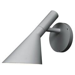 Arne Jacobsen 'AJ 50' Outdoor Wall Light for Louis Poulsen in Grey