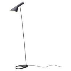 Arne Jacobsen  "AJ" floor Lamp in black for Louis Poulsen, Denmark, 1960s