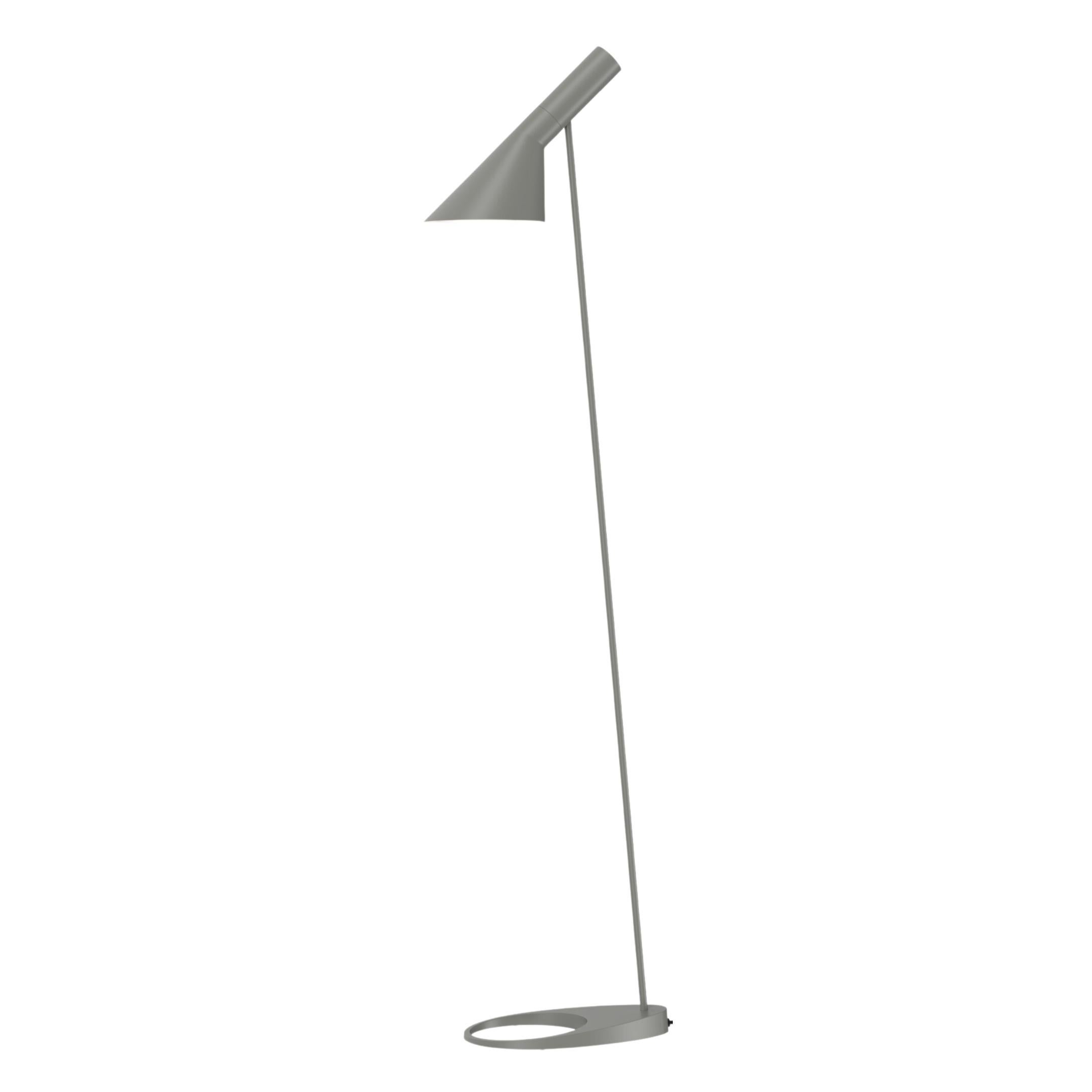 Arne Jacobsen AJ Floor Lamp in Electric Orange for Louis Poulsen For Sale 5