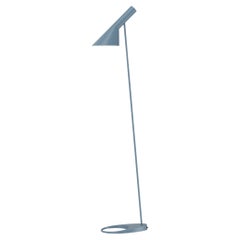 Arne Jacobsen AJ Floor Lamp in Dusty Blue for Louis Poulsen