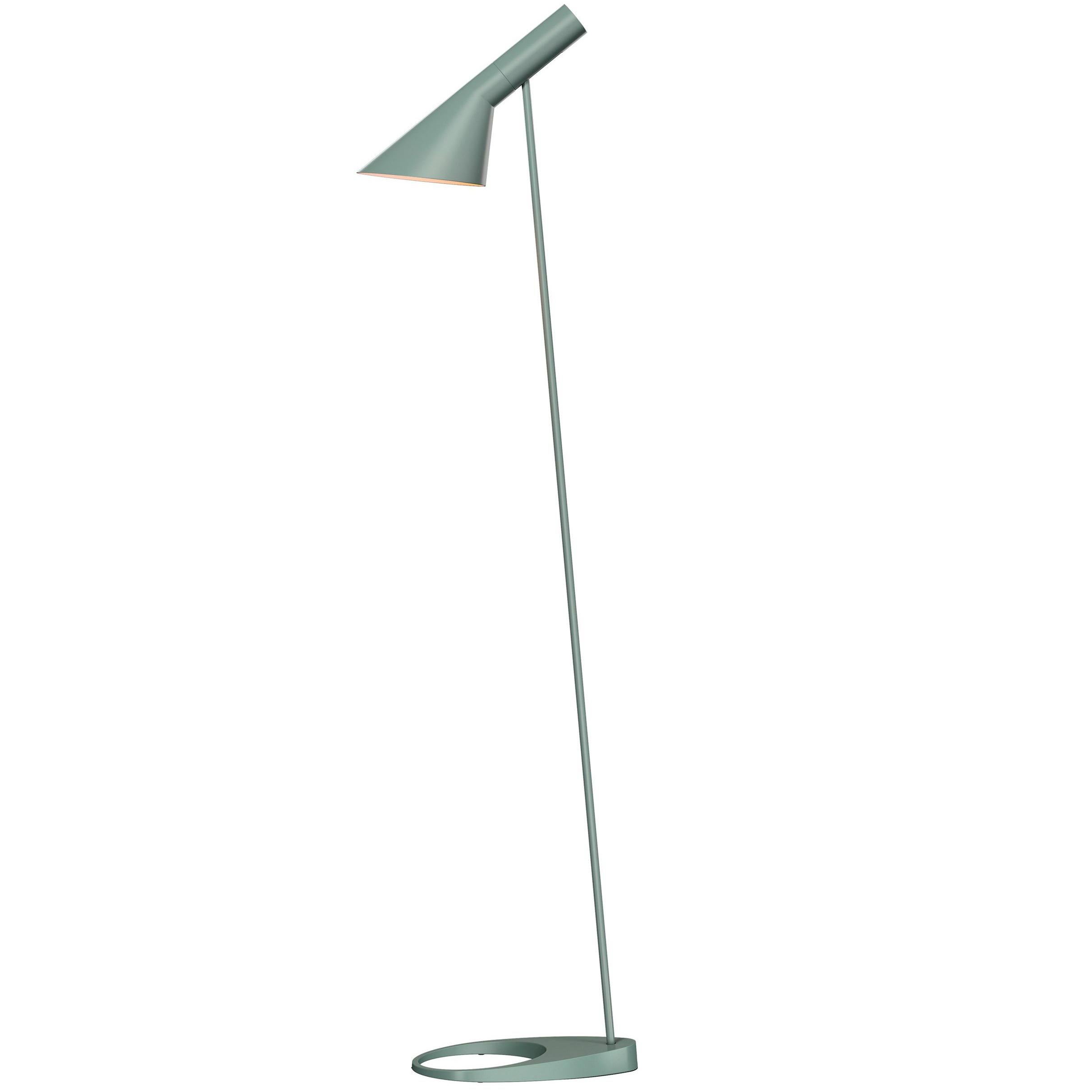 Arne Jacobsen Aj Floor Lamp In Midnight Blue For Louis Poulsen