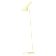 Arne Jacobsen AJ Floor Lamp in Soft Lemon for Louis Poulsen