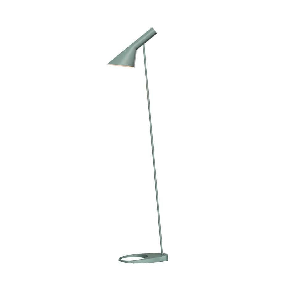 Danish Arne Jacobsen AJ Floor Lamp in Stainless Steel for Louis Poulsen For Sale