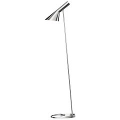 Arne Jacobsen AJ Floor Lamp in Stainless Steel for Louis Poulsen