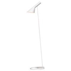 Lampadaire AJ blanc, par Arne Jacobsen pour Louis Poulsen