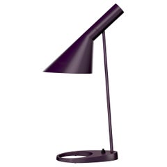 Arne Jacobsen 'AJ Mini' Table Lamp in Aubergine for Louis Poulsen