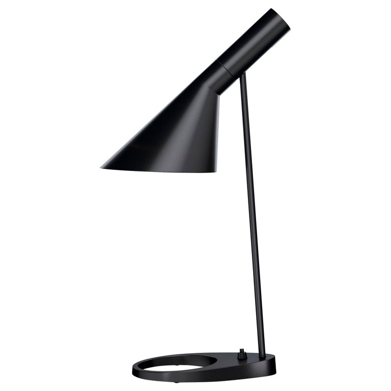 Arne Jacobsen 'AJ Mini' Table Lamp in Black for Louis Poulsen For Sale at  1stDibs