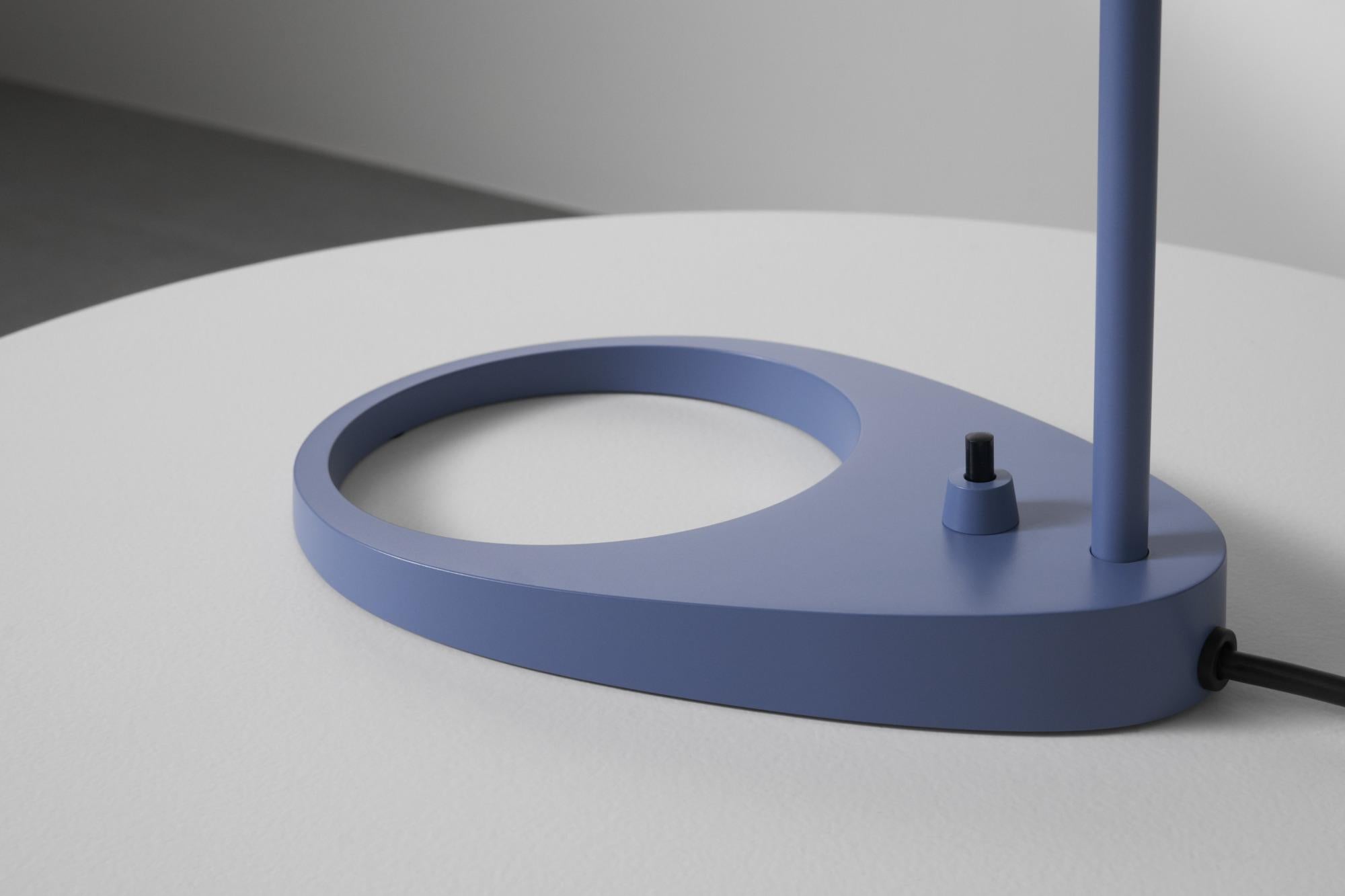 Danish Arne Jacobsen 'AJ Mini' Table Lamp in Dusty Blue for Louis Poulsen For Sale