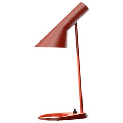 Arne Jacobsen 'AJ Mini' Table Lamp in Rusty Red for Louis Poulsen