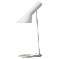 Arne Jacobsen 'AJ Mini' Table Lamp in White for Louis Poulsen