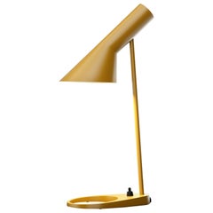 Arne Jacobsen 'AJ Mini' Table Lamp in Yellow Ochre for Louis Poulsen