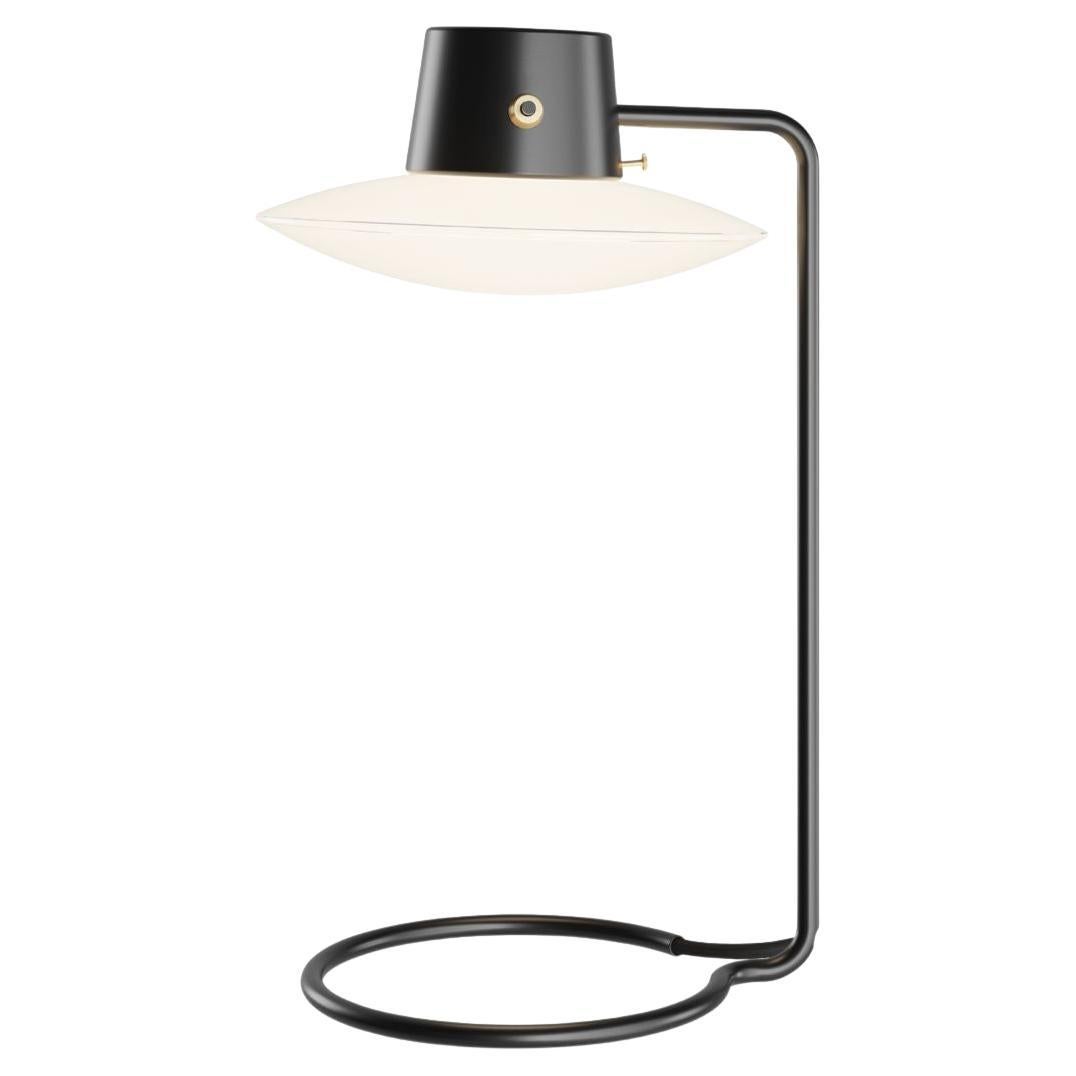 Arne Jacobsen 'AJ Oxford' Pin Mounted Table Lamp in Opal Glass for Louis Poulsen For Sale 6