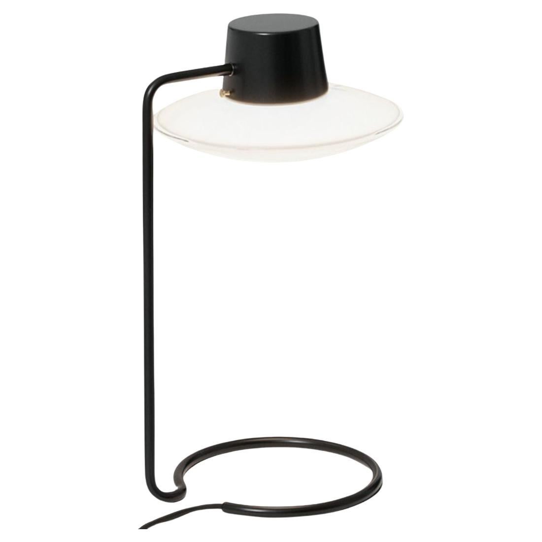 Arne Jacobsen 'AJ Oxford' Table Lamp in Opal and Metal Shade for Louis Poulsen For Sale 9