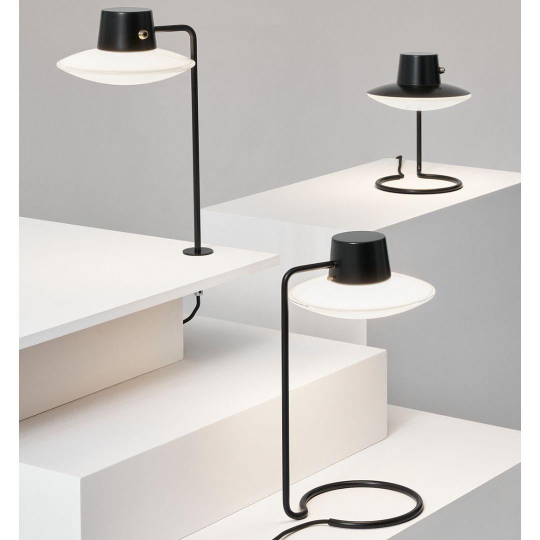 Arne Jacobsen 'AJ Oxford' Table Lamp in Opal and Metal Shade for Louis Poulsen For Sale 10
