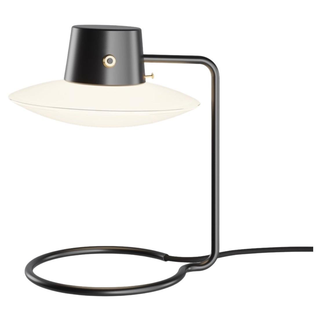 Arne Jacobsen AJ Oxford Table Lamp in Opaline Glass 280mm for Louis Poulsen 1963 For Sale